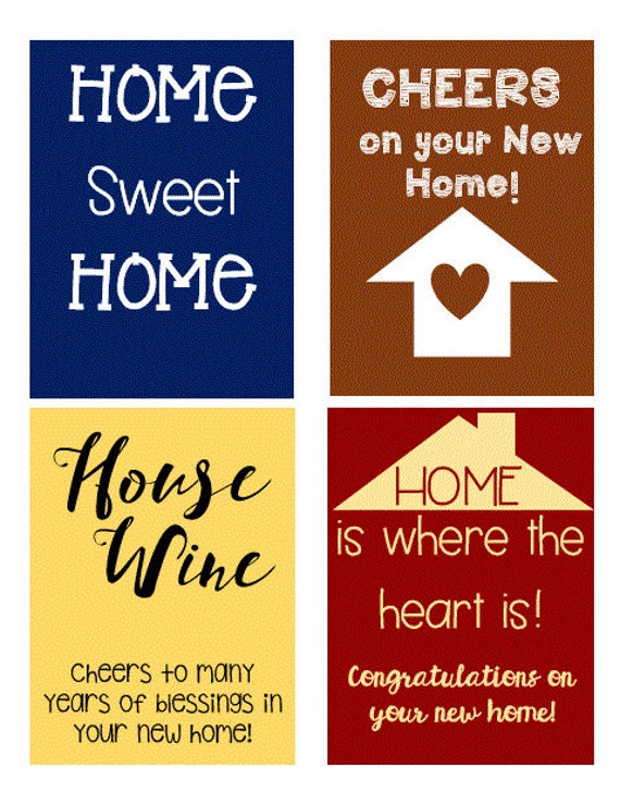 Digital Download House Warming Labels
