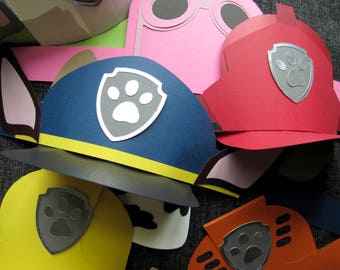 SVG DXF Studio files for DIY Paw Patrol Party Hats for use with Silhouette / Cricut and other cutting machines Paw Patrol Birthday Party