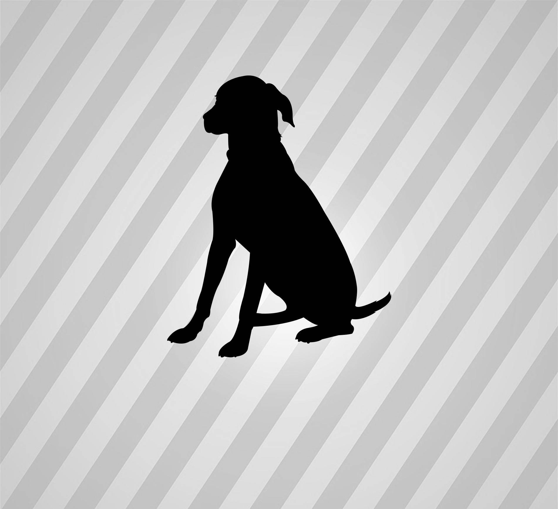 Download Dog Silhouette Sitting Greyhound Svg Dxf Eps Silhouette Rld