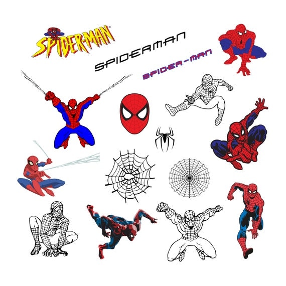 Download Spiderman 1 Svg/Eps/Png/Jpg/ClipartsPrintable Silhouette