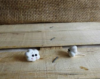 Pair these cloud earrings
