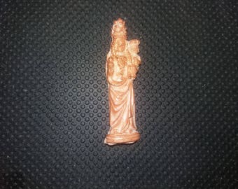 Magnet Madonna and child. Bronze