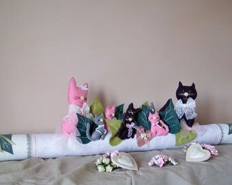 cushion decorative flange door decoration home decor for window-shabby chic romantic cozy cottage cat,