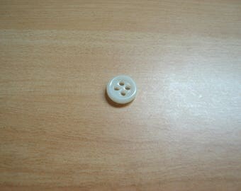 Ivory glass buttons 4 hole