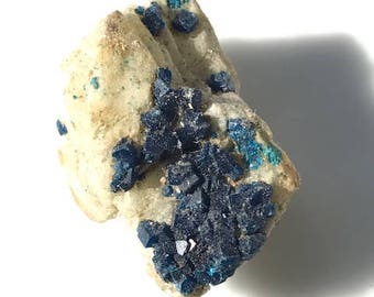 Rare cluster of Boleites on white crystal matrix from Baja California, Mexico
