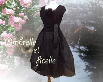 My little black dress boiled wool