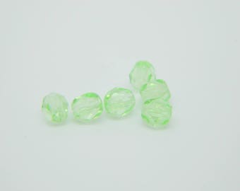 Lot 30 x facet Czech peridot 4mm (l846)
