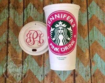 Personalized Plexus Pink Drink Starbucks cup,Plexus,Pink Drink,Customized,Gift for Her,16oz Starbucks cup,Coffee,Reusable,Custom Tumbler,