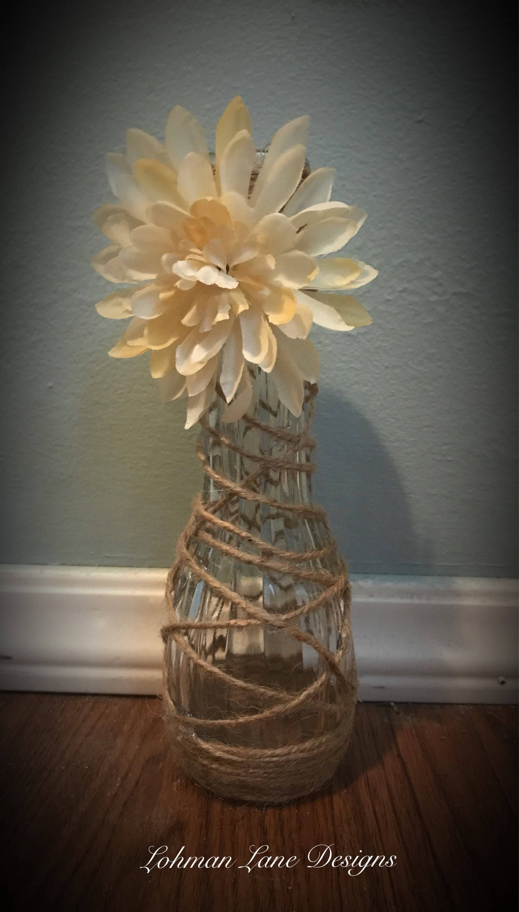 Flower vase rustic flower vase wedding vase rustic flower