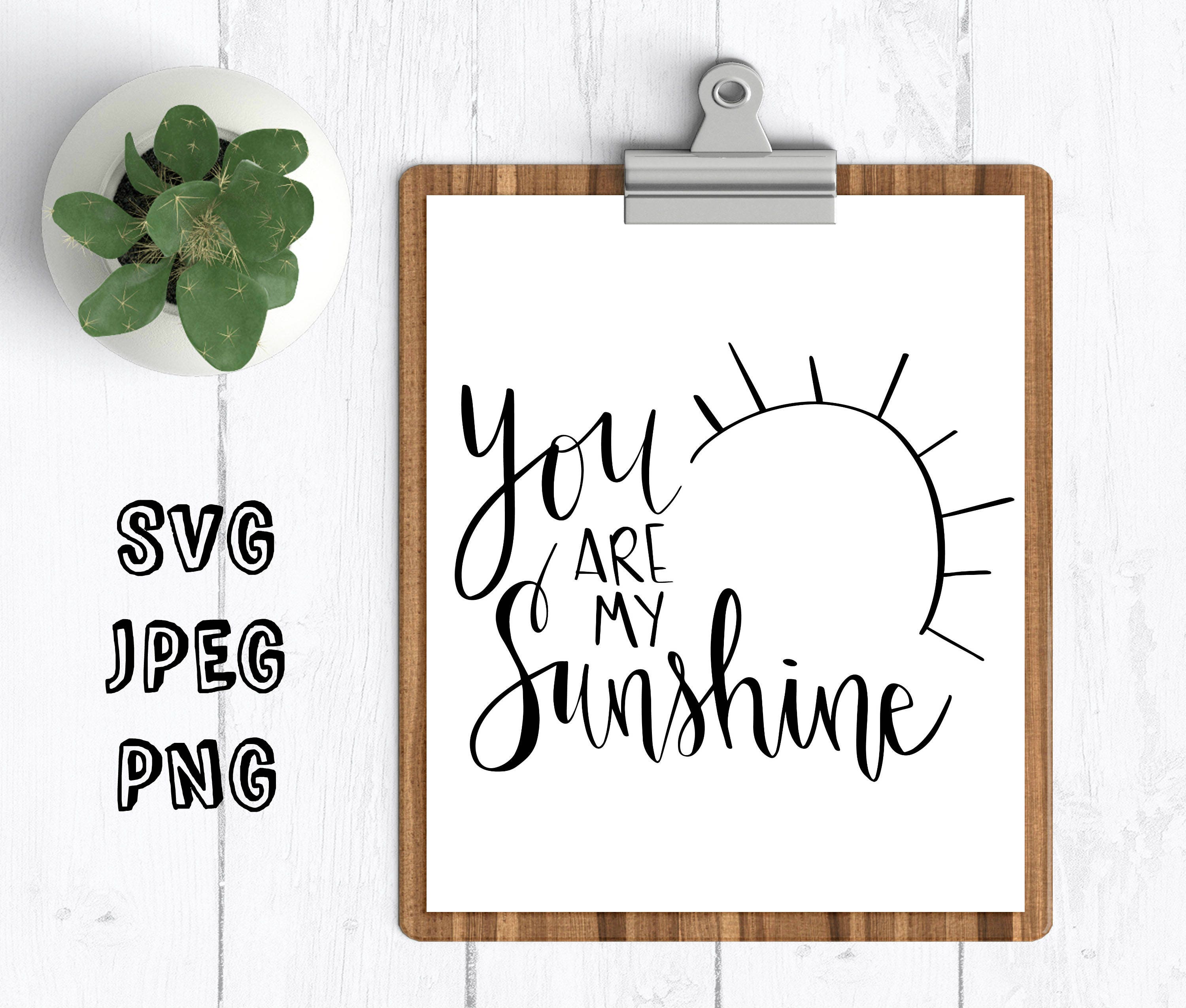 Download you are my sunshine svg nursery svg cut file for cricut cut