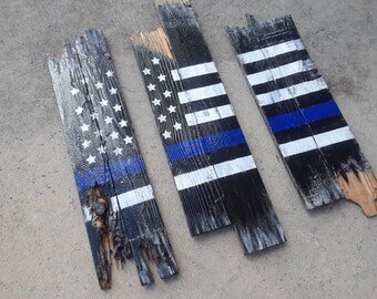 thumbnail image 2 of Thin Blue Line Police Lives Matter Decal Vinyl Bumper Sticker (3.75x7.5 Inches) - RFCO 2 of 6