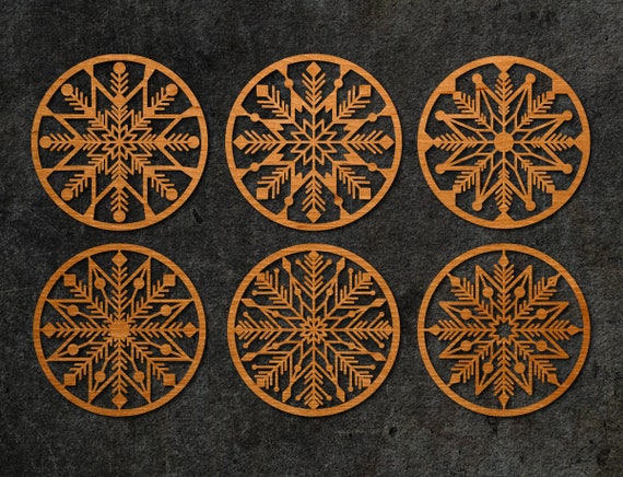 Download Snowflake Mandala Template for Laser Cutting • Laser Cut ...