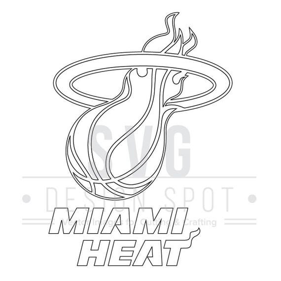 Miami Heat Logo Svg, Dxf, Eps, Png - NBA Svg Files ...