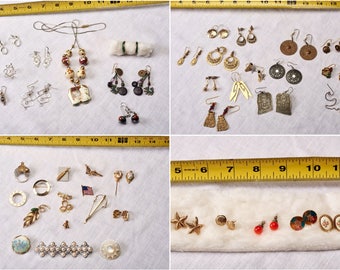 12oz Lot Mostly Vintage & Metal Jewelry Artisanal Copper Destash Findings Necklaces Pins Earrings Bracelets