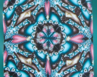 Polymer Clay Square Kaleidoscope Cane (51aa)