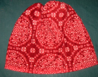 Crochet hanging towel, Circles, burgundy background, Burgundy top