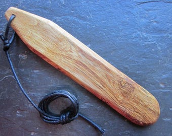 Rare Natural Wood Bullroarer - Fig - Promotes Harmony.