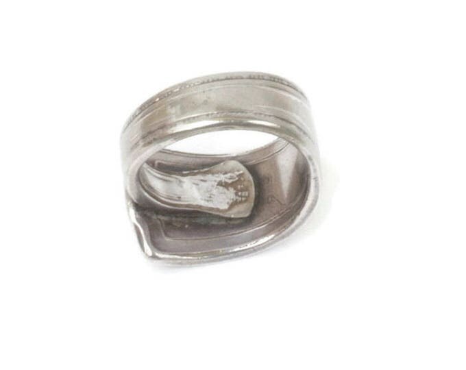 Sterling Silver Spoon Ring Simple Tailored Wrap Size 7 Vintage