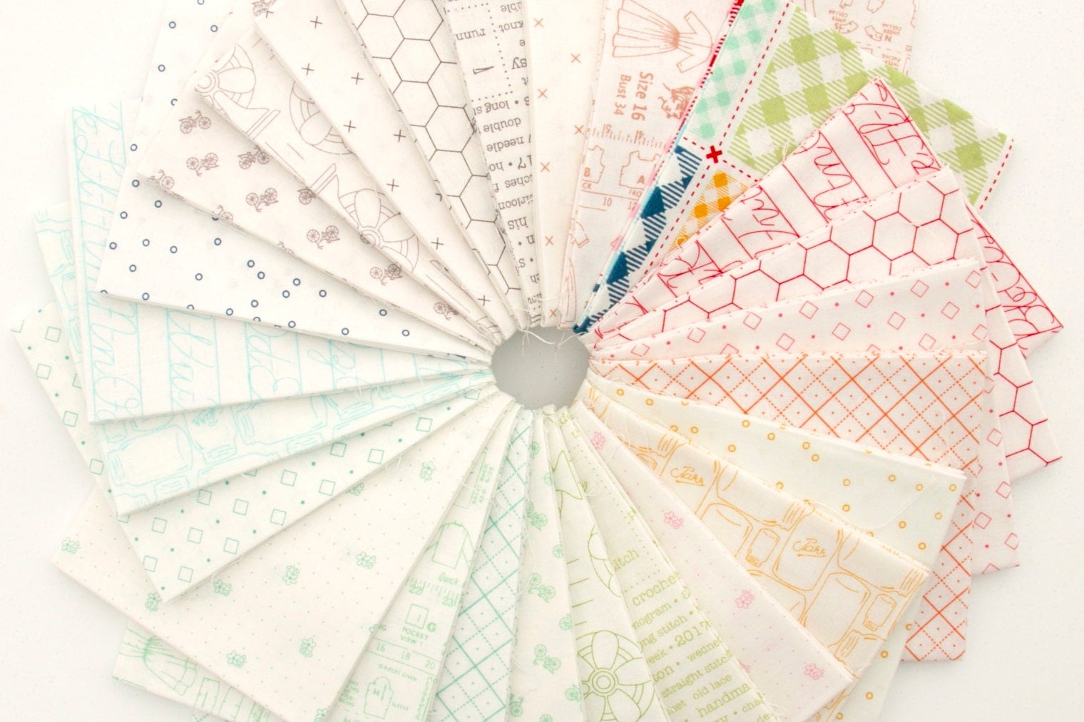 Bee Backgrounds Fat Quarter Fabric Bundle by Lori Holt 25