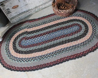 Authentic Farmhouse Vintage Braided Rug