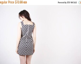 FLASH SALE - 1960s Polka Dot Mod Dress - Vintage Polka Dot Dress - 60s Mod Dresses - The Dottie Dress - 5242