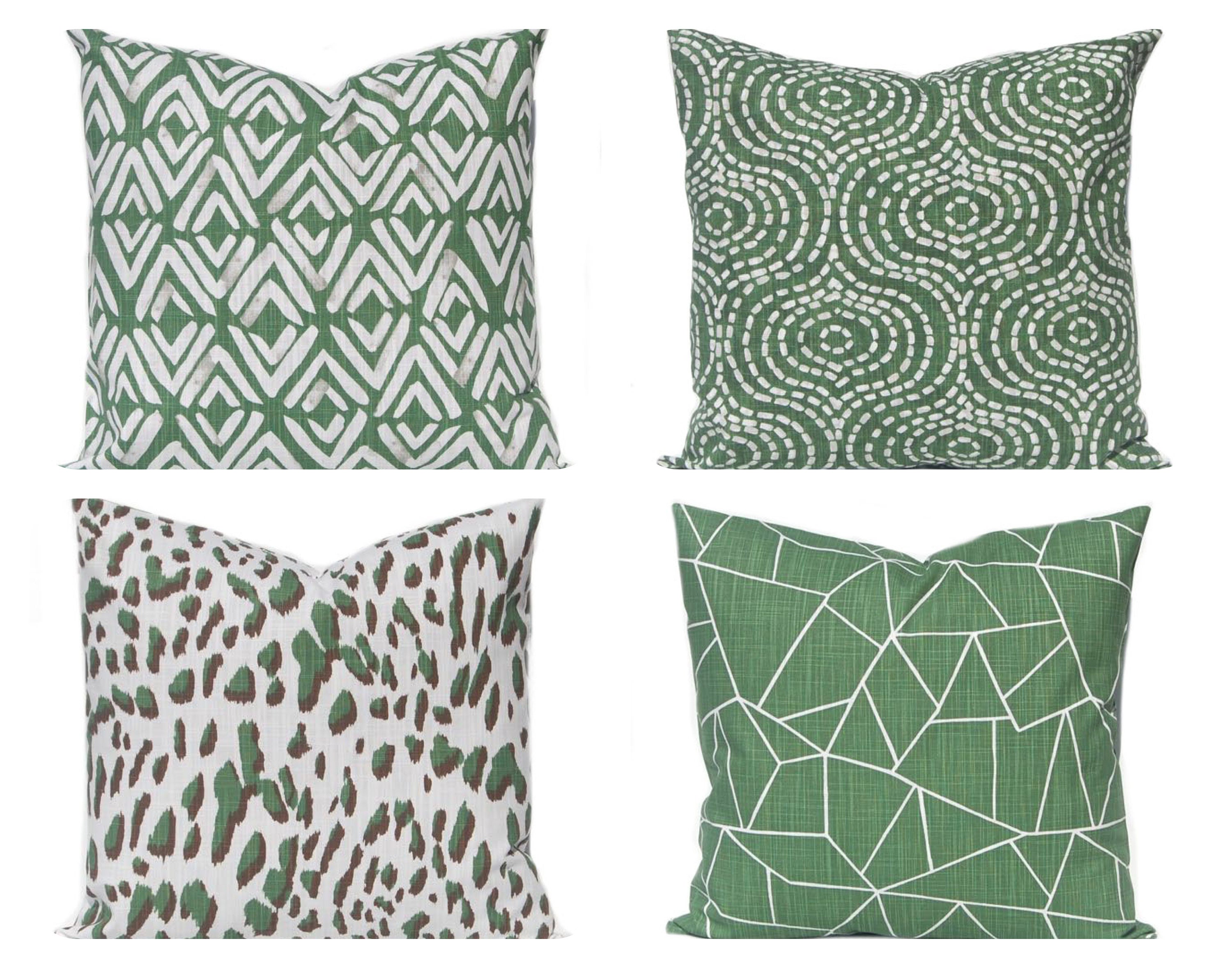 Pillow Cover Forest Green Throw Pillow Cover Green and