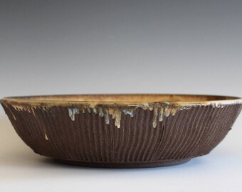 Handmade Ceramic Platter, pottery platter, wheel thrown, stoneware, ceramics and pottery, ceramics by Kazem Arshi
