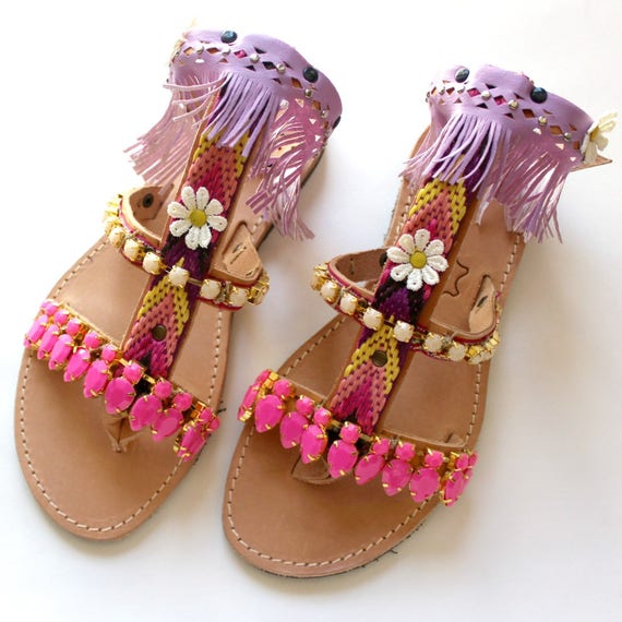 SALEBoho sandals gypsy sandals leather sandals Gladiators