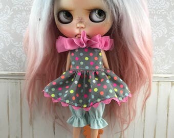 Blythe Dress Set - Fluro Dots