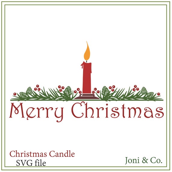 Download Christmas SVG file Christmas candle svg Christmas cards