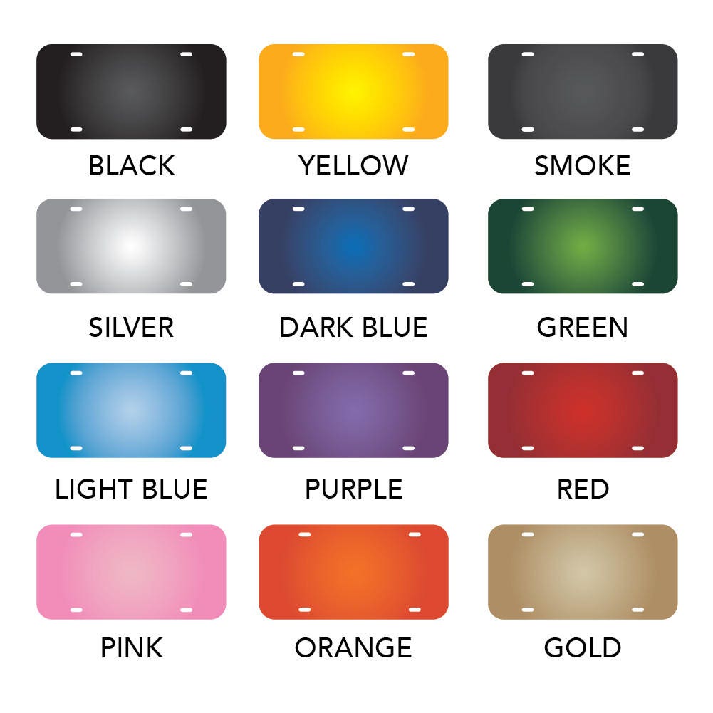 Mirrored Acrylic License Plate Silver Chrome Car Tag Mirror