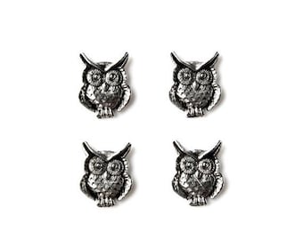 Limited Time Offer Owl Tuxedo Shirt Studs - Shirt Buttons - Men's Jewelry - Gift Idea - Handmade - Gift Box Included