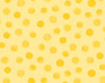 Ligh Yellow Polka Dot Fabric,"Lewe's Galaxy Dot" by Susybee! 100% Cotton sold By The Yard, Great for Baby Quilting and Sewing!
