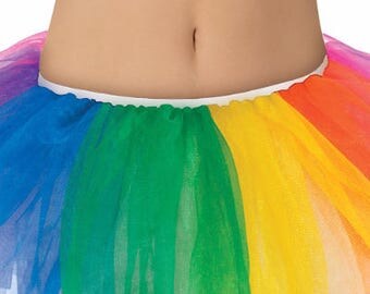Tutu Rainbow Adult Size Tutu Adult Tutu Color Run Tutu Big Size Girl's Tutu Birthday Tutu Dance Tutu Pageant Tutu Halloween Costume Tutu