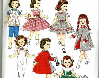 Butterick 5865 doll clothes pattern 18 inch Doll RETRO '56, New UNCUT