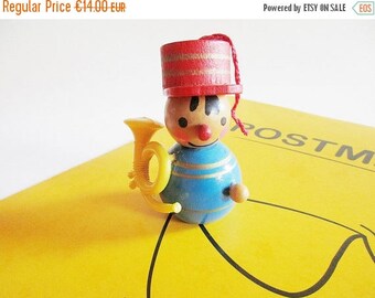 SUMMER SALE- German Vintage Wooden Steinbach Mailman with Post horn Made in Germany Erzgebirge Hohenhameln