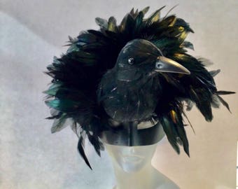 Bird Mask- Black Masquerade Mask- Mens Mask -Mens mask- Costume party mask- Black Adult mask- Masquerade Ball- Masked ball- Women's