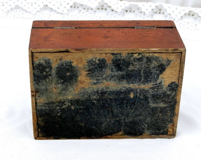Antique French Oak Box with Metal Handle on the lid, French Country Decor Money Bank, Jewellery / Jewelry / Trinket Box Made of Wood Antique French Oak Box with Metal Handle on the lid, French Country Decor Money Bank, Jewellery / Jewelry / Trinket Box Made of Wood
