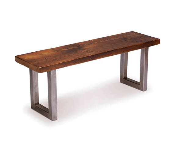 Entryway Bench Wood Bench With Square Metal Legs Entry