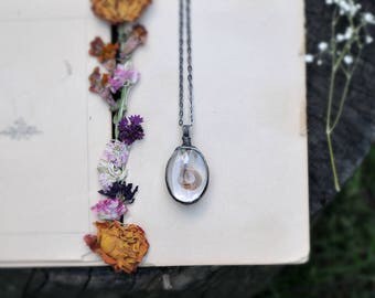 Remembrance Necklace, Personalized Jewelry, Anniversary gift, Fathers day gift, Terrarium Jewelry, Baby hair keepsake, mariaela