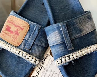 Denim Jeans Sandal Slippers