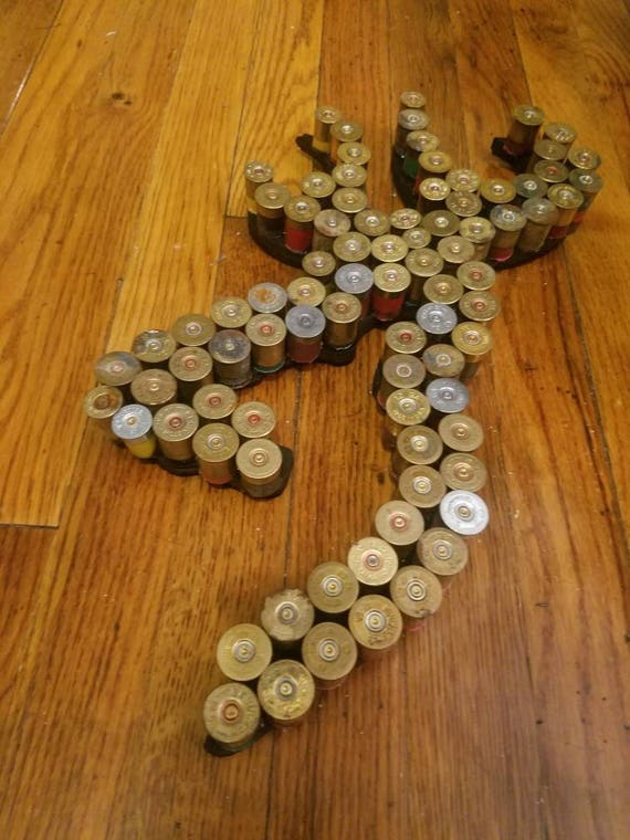 Original Deer head design shotgun shell art made for hunters