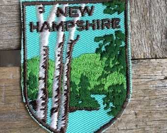 New Hampshire Vintage Souvenir Travel Patch by Voyager