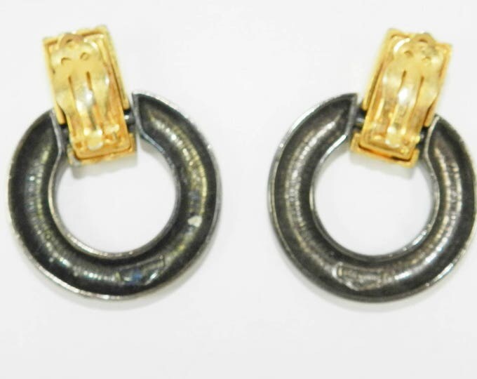 Vintage BEN AMUN Statement Earrings, Ben Amun Jewelry Jewellery, Haute Couture Clip On Earrings, Vintage Runway Jewelry, Collectible Fashion
