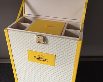 1980s French RUINART Champagne Bottle Picnic Carrier for Elegant Picnics