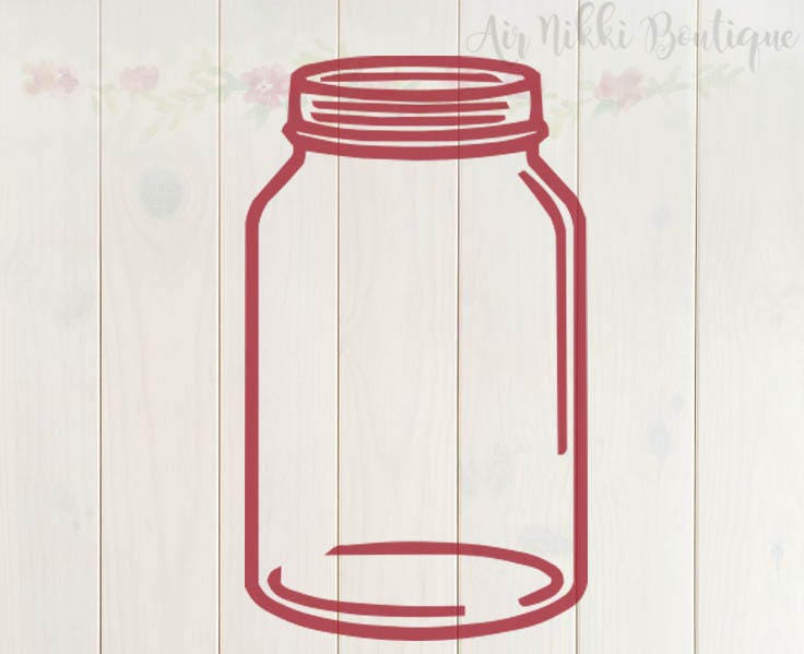 Mason Jar SVG PNG DXF files instant download