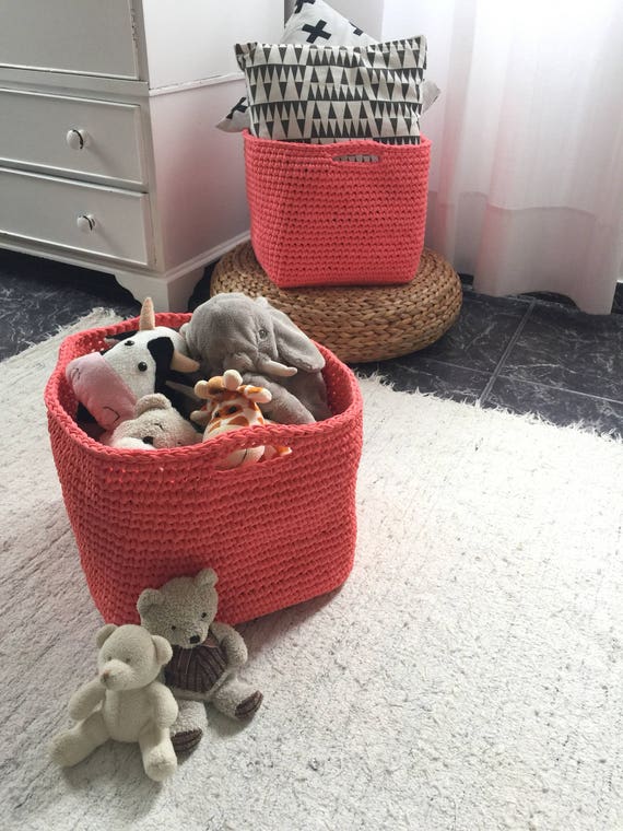 Large Storage BasketSquare BasketsCrochet