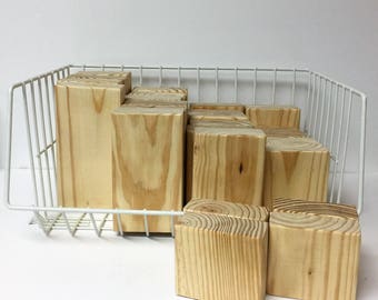 Unfinished Wooden Blocks -- DIY Crafting -- Wooden Blocks -- U-Craft-It 2x4 Blocks