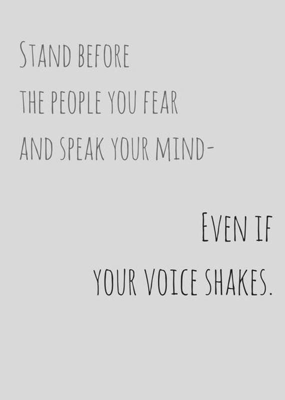 Speak Your Mind Even If Your Voice Shakes Maggie Kuhn