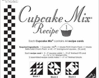Cupcake Mix Recipe 1 by Miss Rosie's Quilt Co. - 44 recipe cards